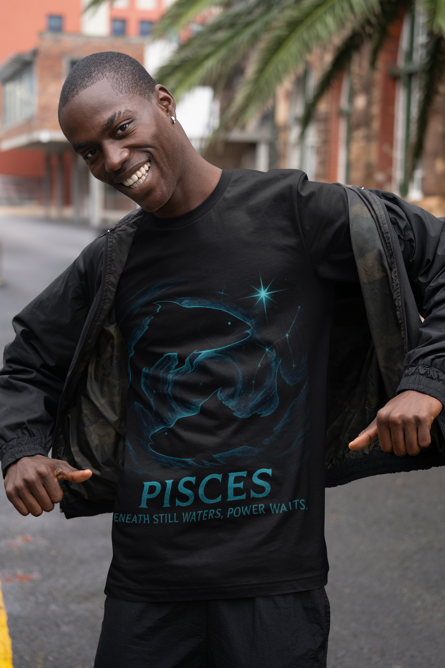 Pisces Astrology T-shirt, Wrap yourself or your loved one in the gentle embrace of this Pisces zodiac shirt.