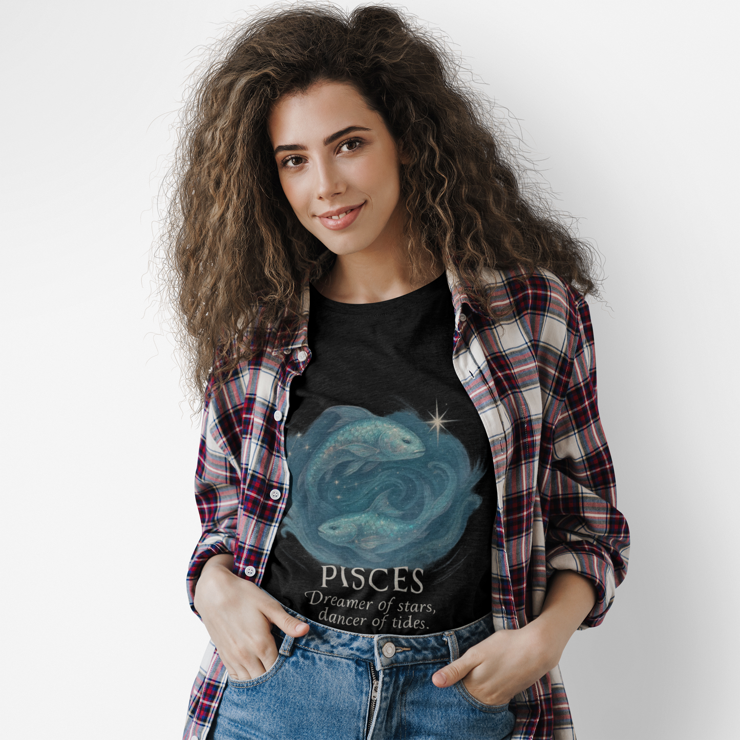 Pisces Astrology T-shirt, An ideal pisces gift for birthdays or special occasions.