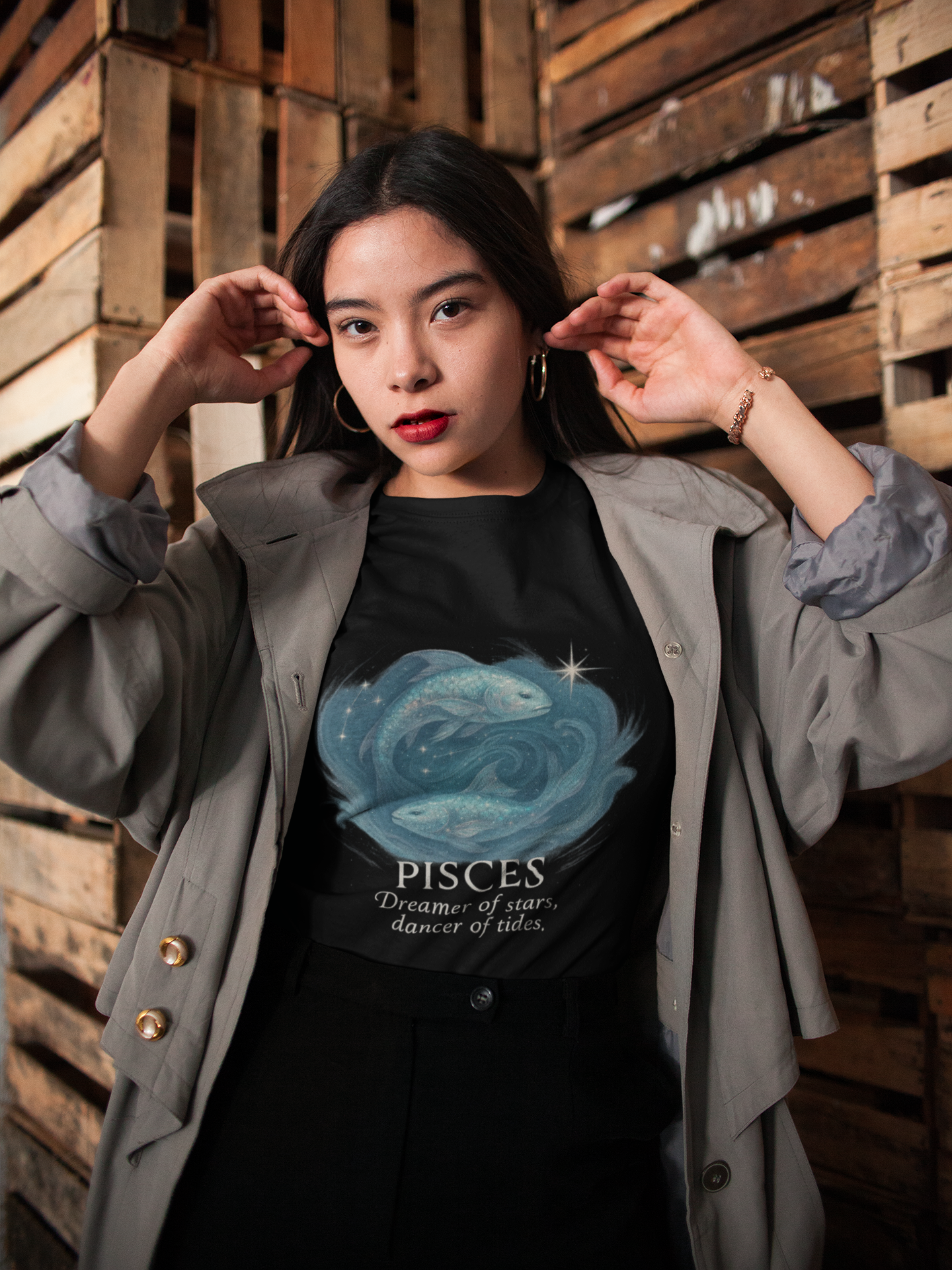 Pisces Astrology T-shirt, An ideal pisces gift for birthdays or special occasions.