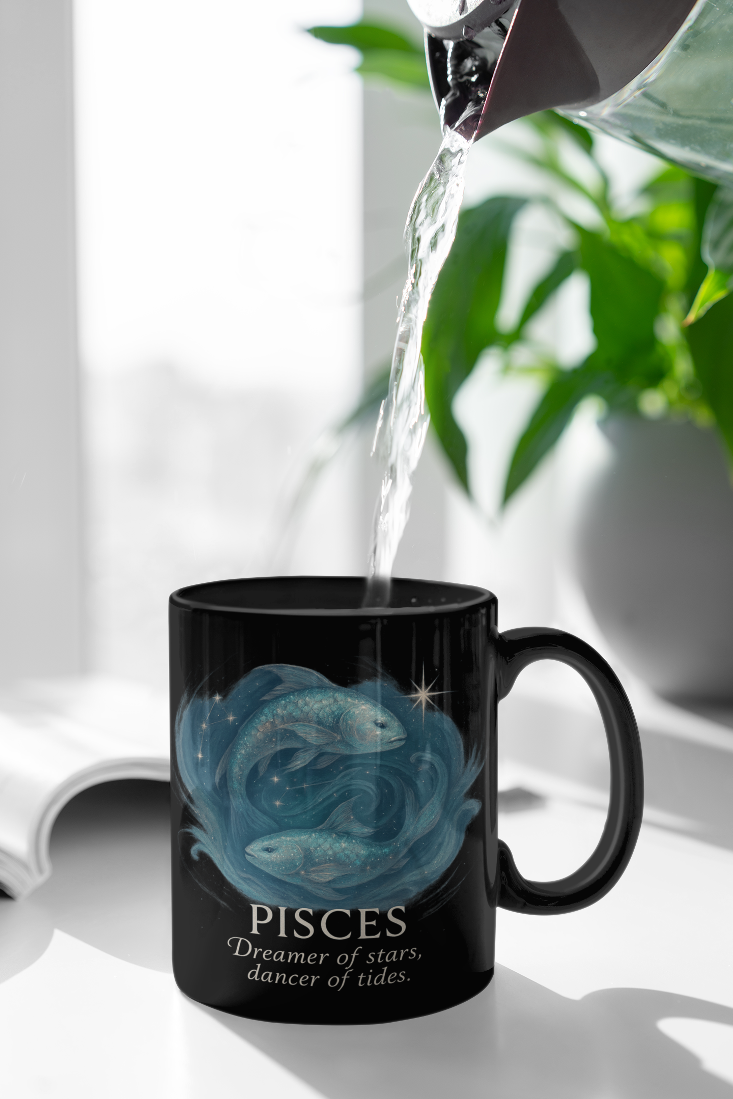Pisces Zodiac Mug, Ideal as a Pisces birthday gift or for any February birthday celebration.