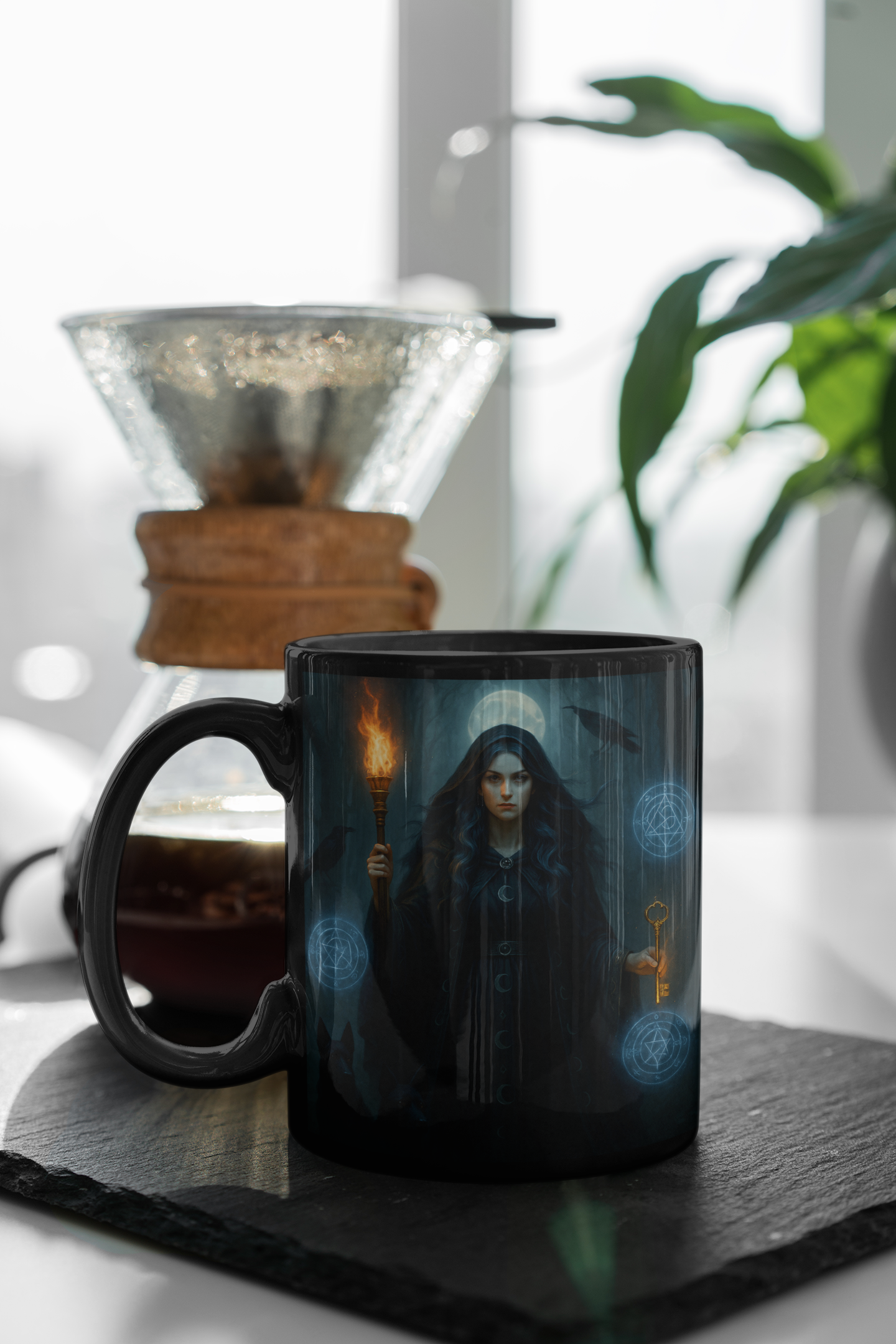 Hecate Goddess Mug, Witchy Mug, Perfect for anyone who embraces the enigmatic paths of witchcraft, this witch mug is not just a vessel—it's a magical experience.