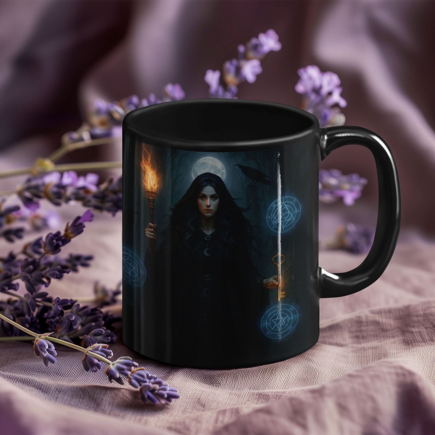 Hecate Goddess Mug, Witchy Mug, Perfect for anyone who embraces the enigmatic paths of witchcraft, this witch mug is not just a vessel—it's a magical experience.