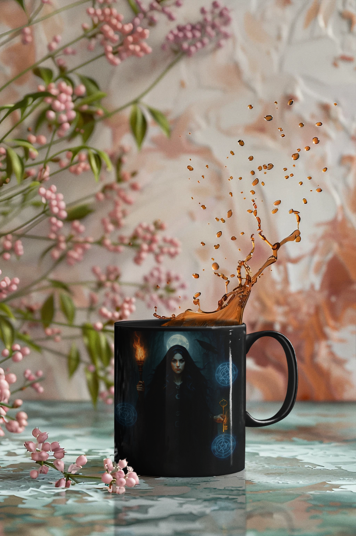Hecate Goddess Mug, Witchy Mug, Perfect for anyone who embraces the enigmatic paths of witchcraft, this witch mug is not just a vessel—it's a magical experience.