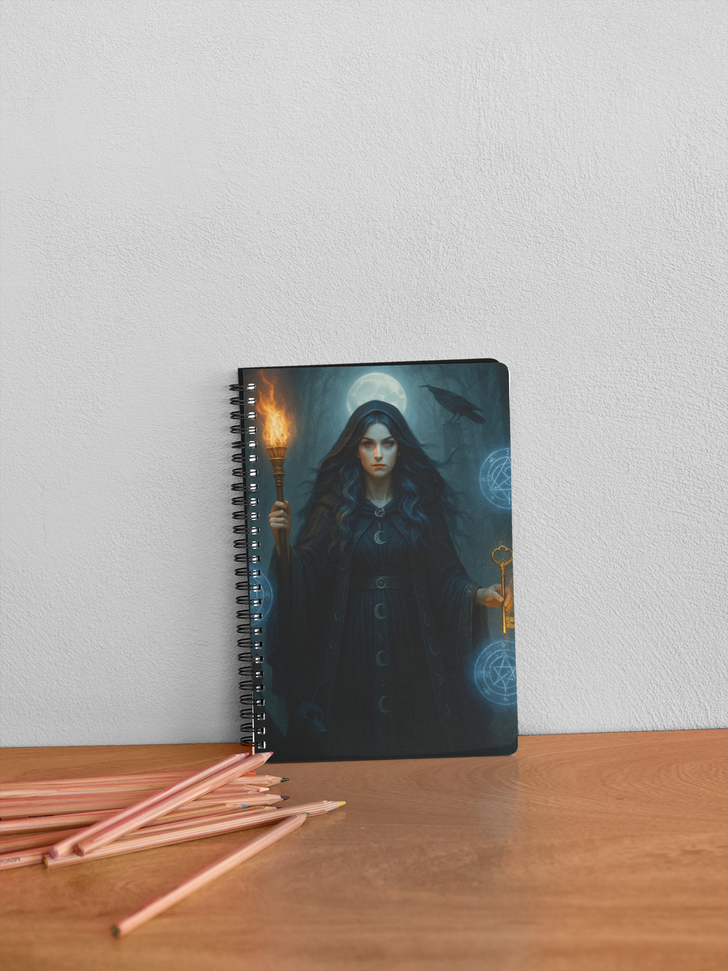 Hecate Goddess Notebook Journal, With pages to document your spells, dreams, and visions, it's more than just a witch journal; it’s a sacred space where whispers of the Greek Goddess, Hekate. journal
