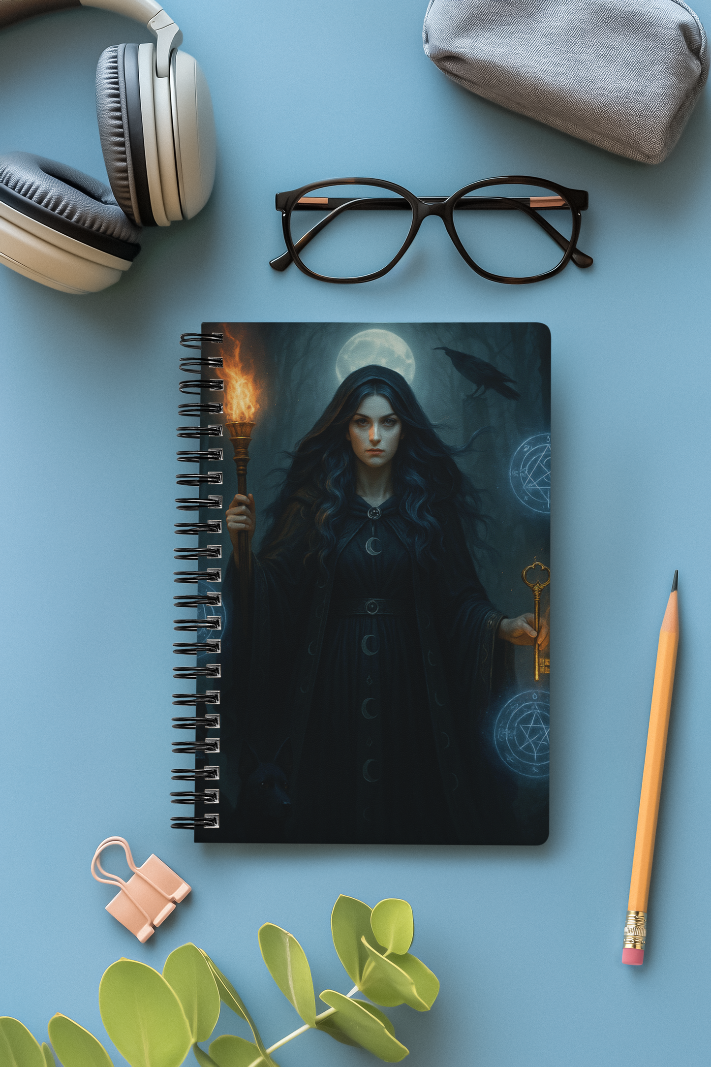 Hecate Goddess Notebook Journal, With pages to document your spells, dreams, and visions, it's more than just a witch journal; it’s a sacred space where whispers of the Greek Goddess, Hekate. journal