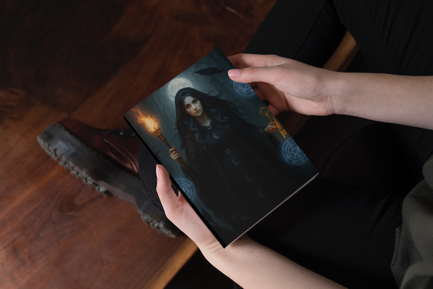 Goddess Hecate Journal, Greek Goddess, With pages to document your spells, dreams, and visions, it's more than just a witch journal; it’s a sacred space where whispers of the Greek Goddess, Hekate.