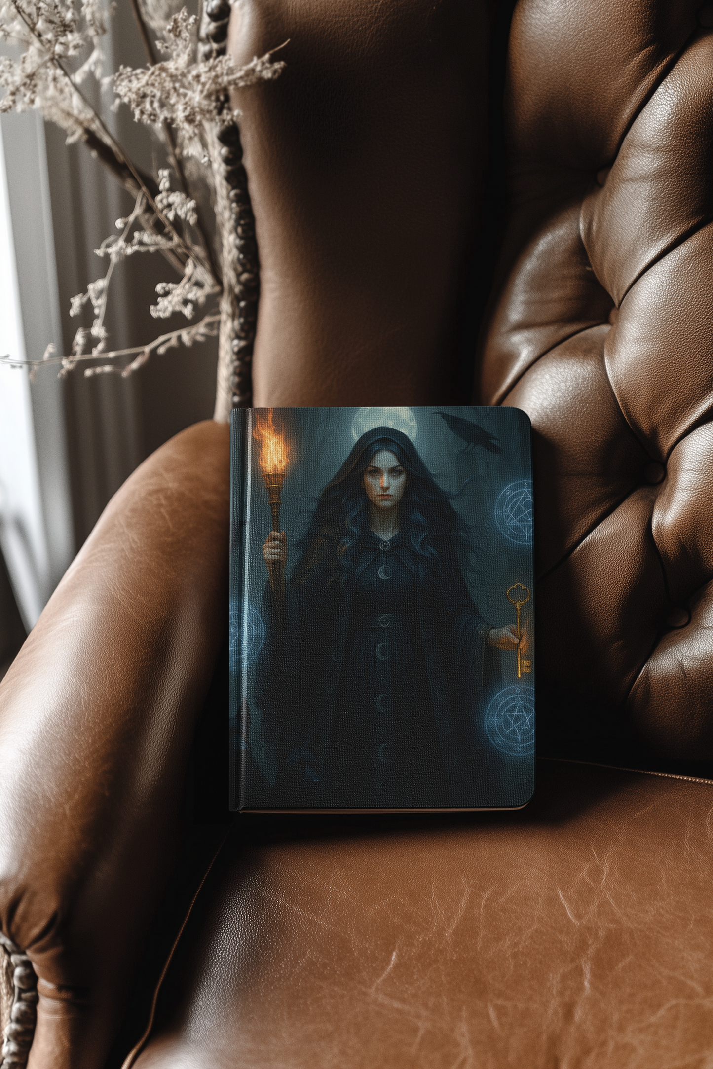Goddess Hecate Journal, Greek Goddess, With pages to document your spells, dreams, and visions, it's more than just a witch journal; it’s a sacred space where whispers of the Greek Goddess, Hekate.