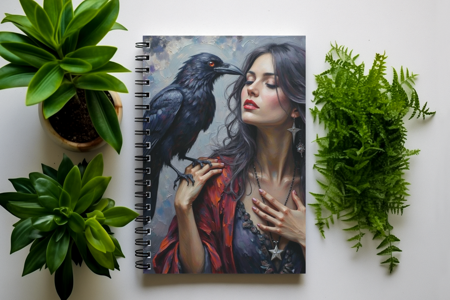 The Morrigan Goddess Witchy Journal, it's your personal book of shadows or grimoire.