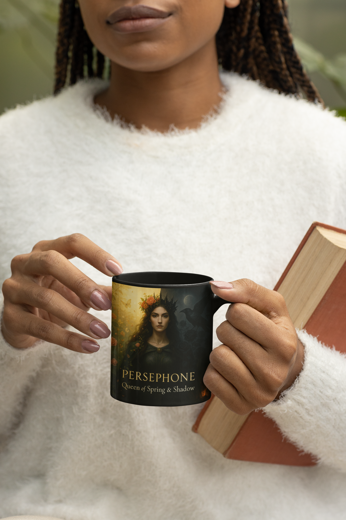 Goddess Persephone Mug, perfect for those who cherish the stories of Greek gods, adding a magical touch to your morning ritual. Let this witchy mug be your daily reminder of Persephone’s elegance and strength.,witchy stuff,witch gift