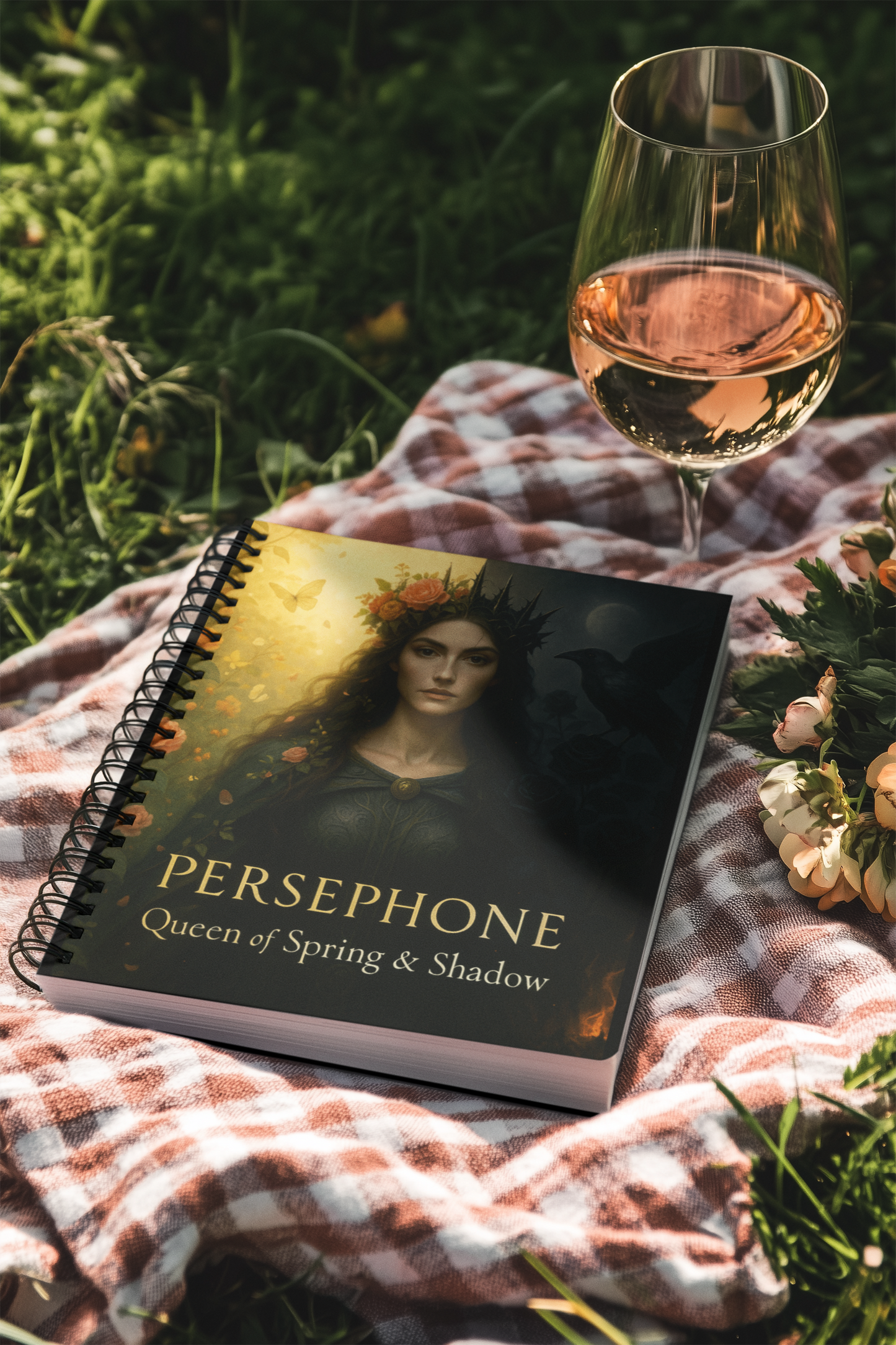 Goddess Persephone Witchy Notebook,is perfect for capturing your thoughts, spells, and manifestations.
