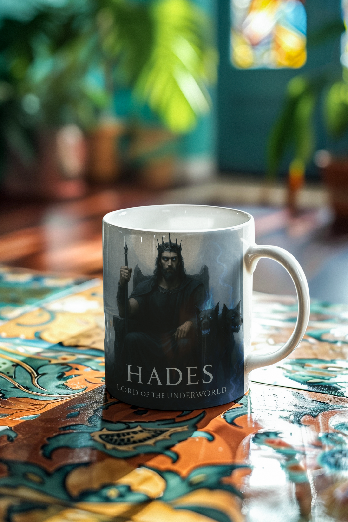 Hades Mug, God of Underworld Mug, the perfect Hades gift for mythology enthusiasts.