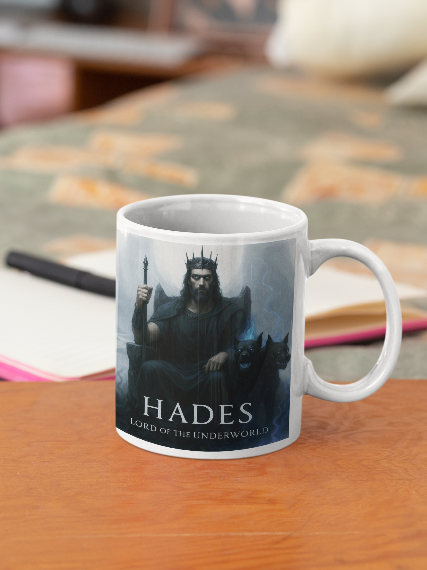 Hades Mug, God of Underworld Mug, the perfect Hades gift for mythology enthusiasts.