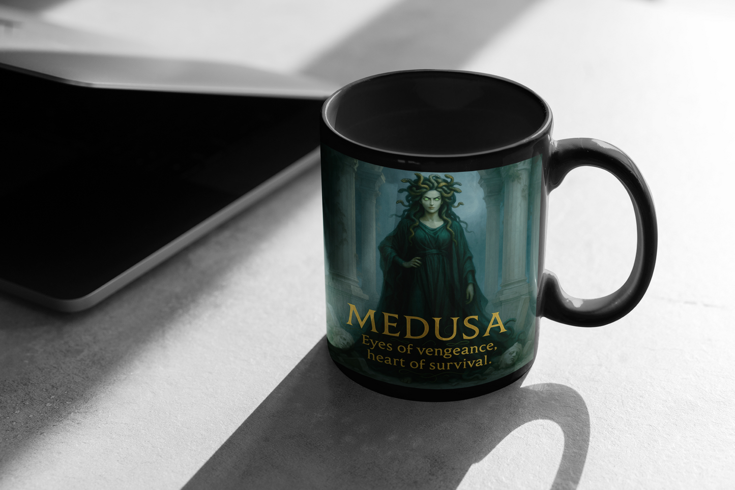 Goddess Medusa Mug, Medusa Figure, a unique medusa gift or an ideal feminist mug for today's thoughtful soul.