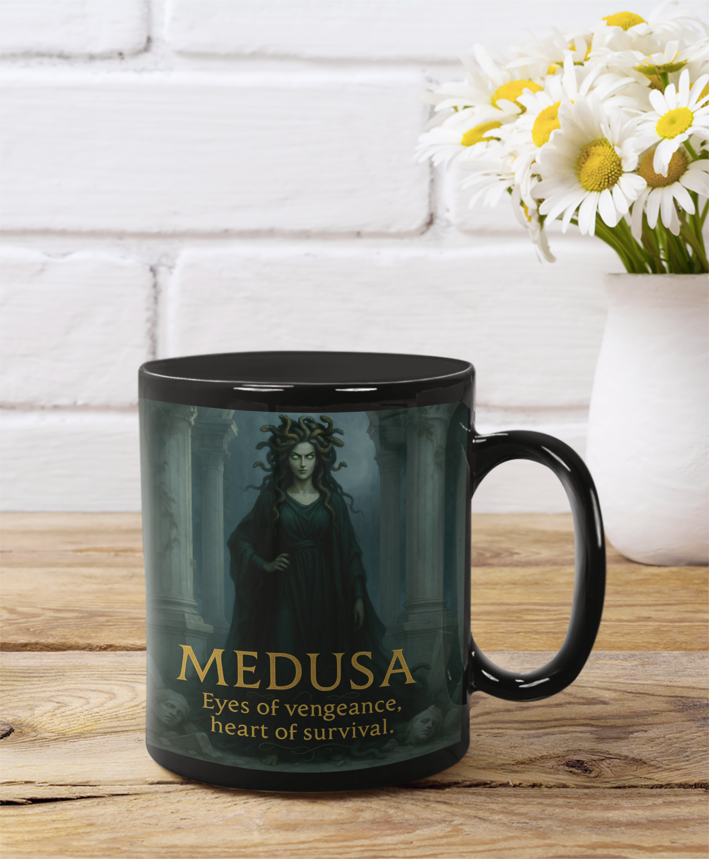 Goddess Medusa Mug, Medusa Figure, a unique medusa gift or an ideal feminist mug for today's thoughtful soul.