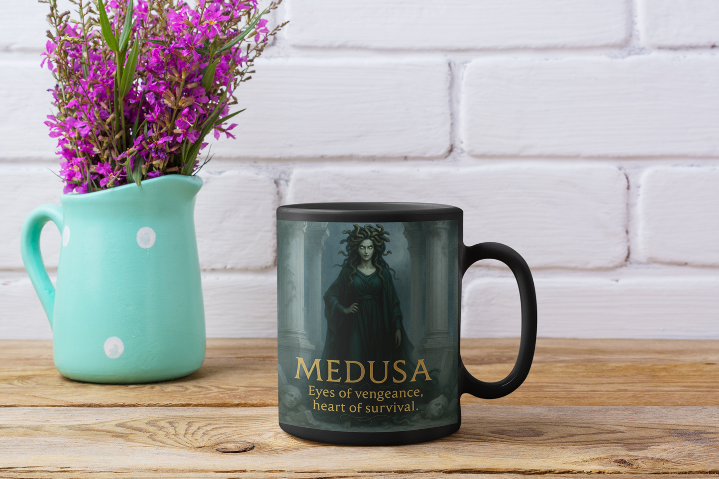 Goddess Medusa Mug, Medusa Figure, a unique medusa gift or an ideal feminist mug for today's thoughtful soul.