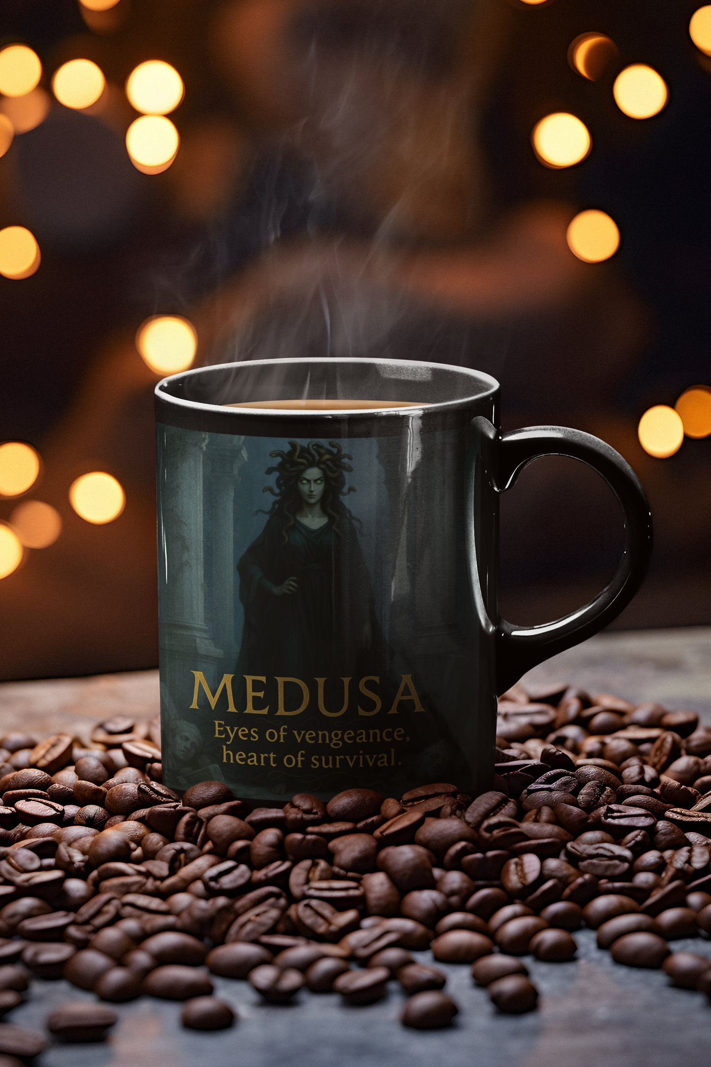 Goddess Medusa Mug, Medusa Figure, a unique medusa gift or an ideal feminist mug for today's thoughtful soul.
