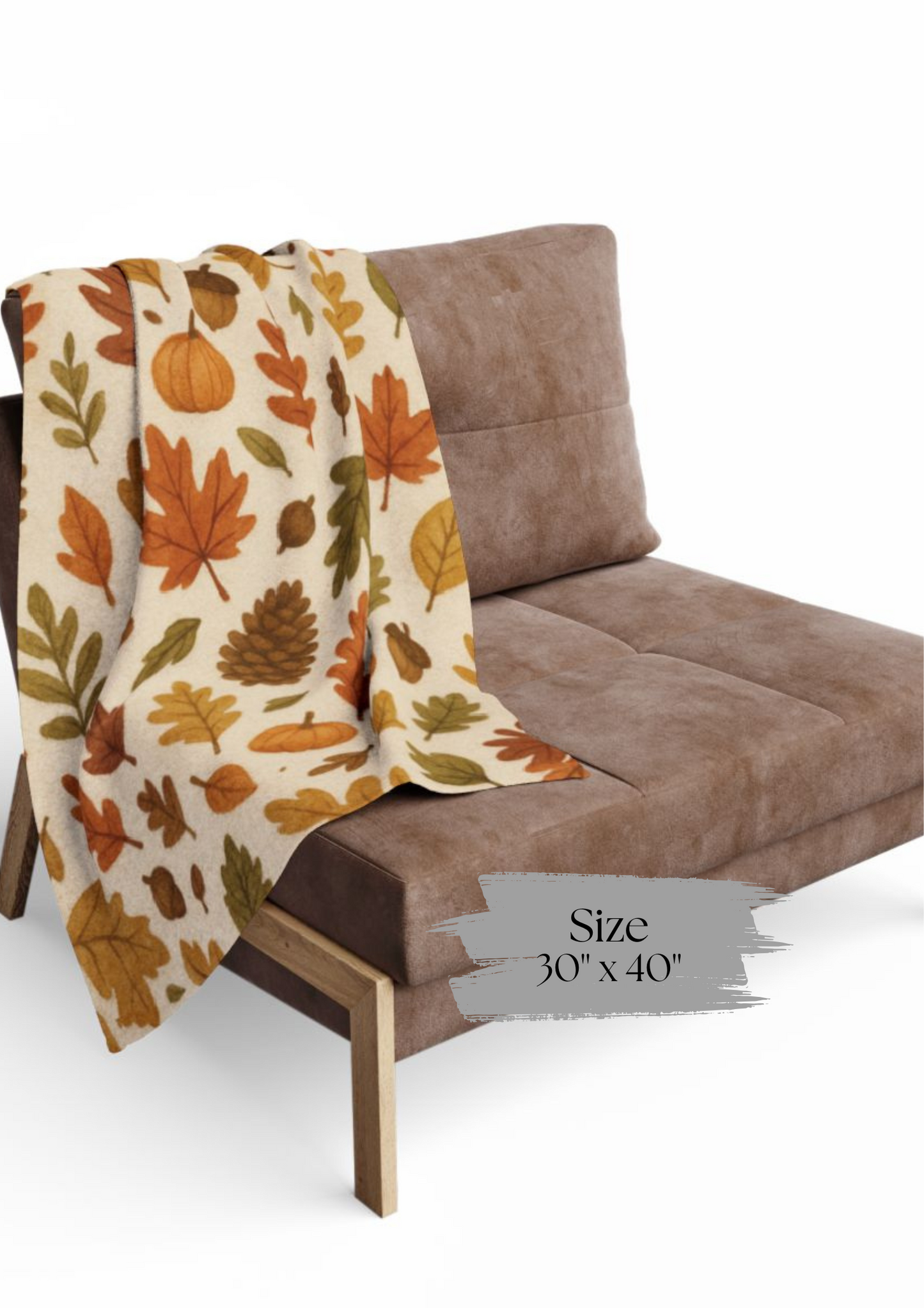 Cozy Autumnal Leaves Blanket, Transform your space into a haven of autumnal charm with this exquisite autumn blanket.