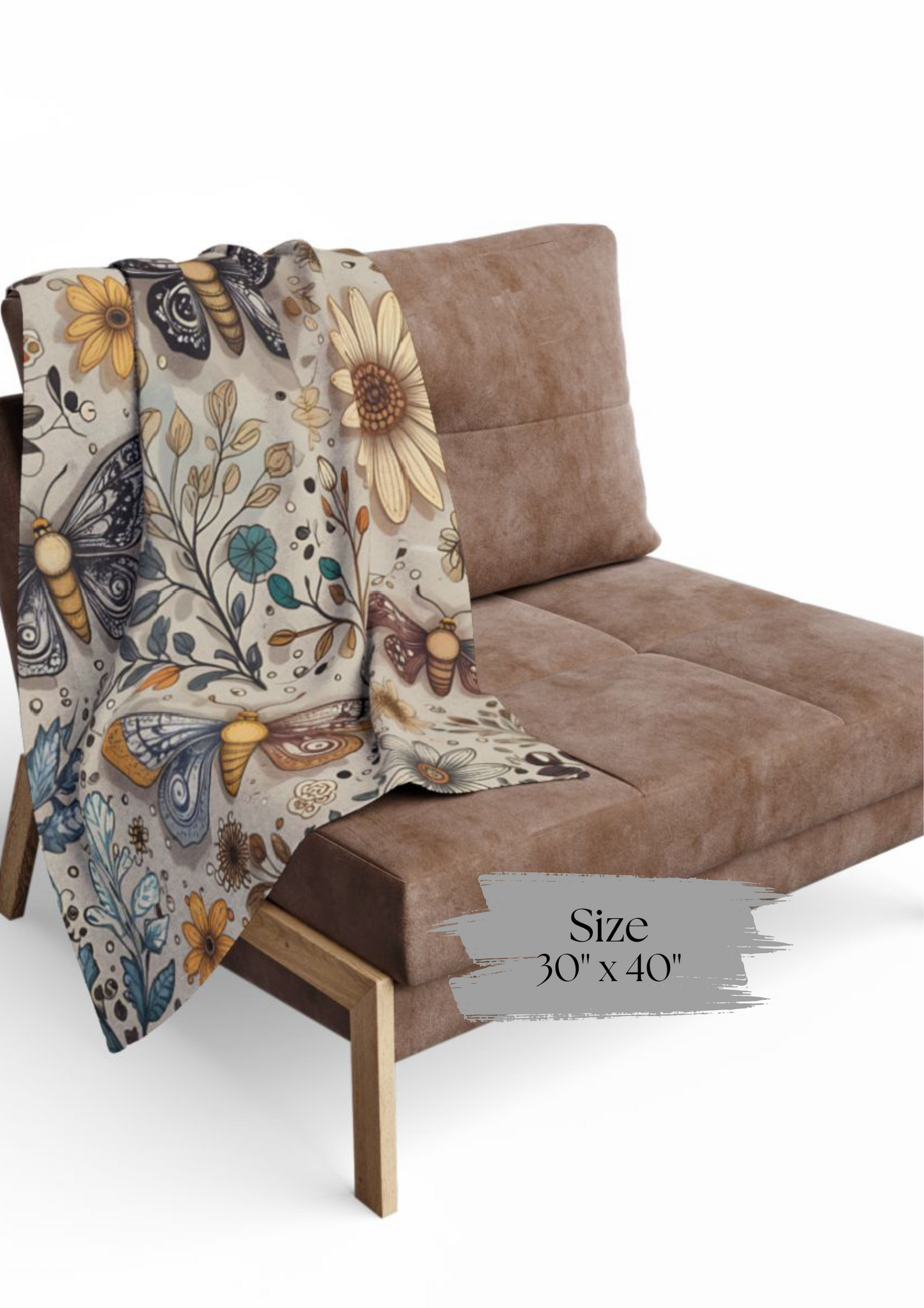 Autumn Moth Blanket, this autumn blanket invites warmth and charm into any space, making every moment feel delightfully autumn cozy.