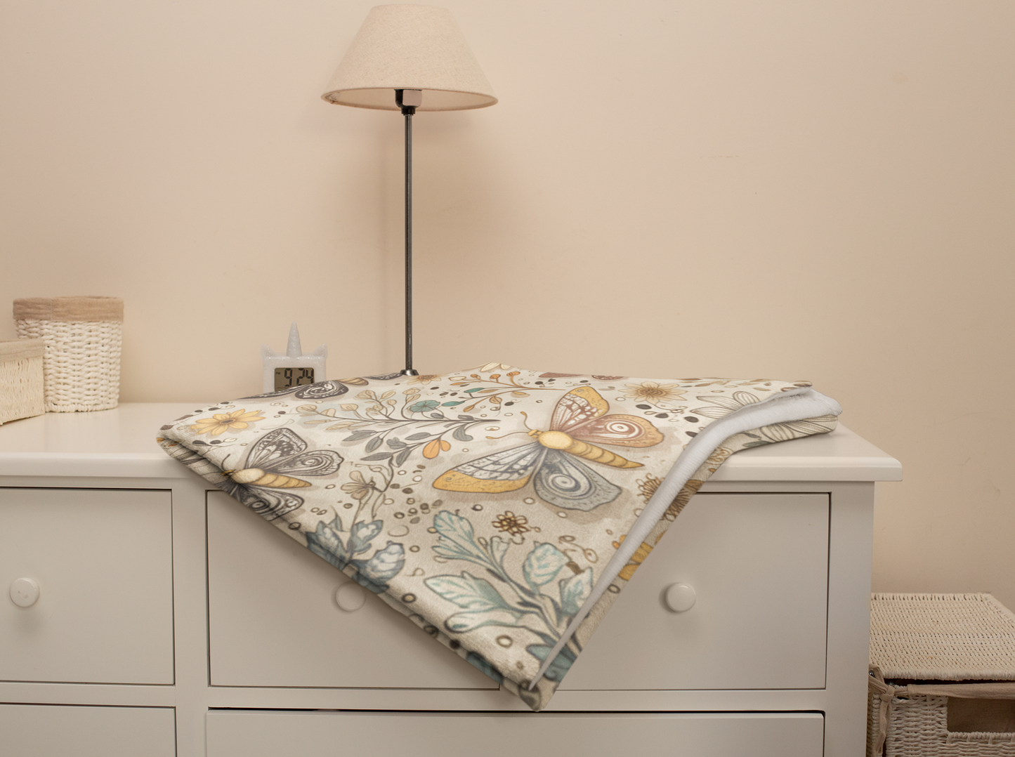 Autumn Moth Blanket, this autumn blanket invites warmth and charm into any space, making every moment feel delightfully autumn cozy.
