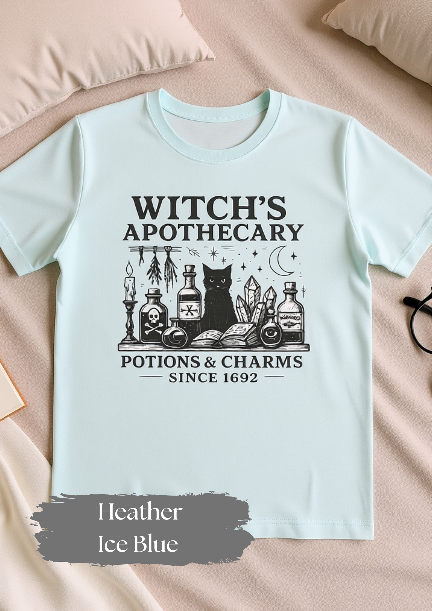 Witch's Apothecary Shirt 1692, Salem Apothecary Tee,this Salem shirt is perfect for those who embrace all things witchy and magical.