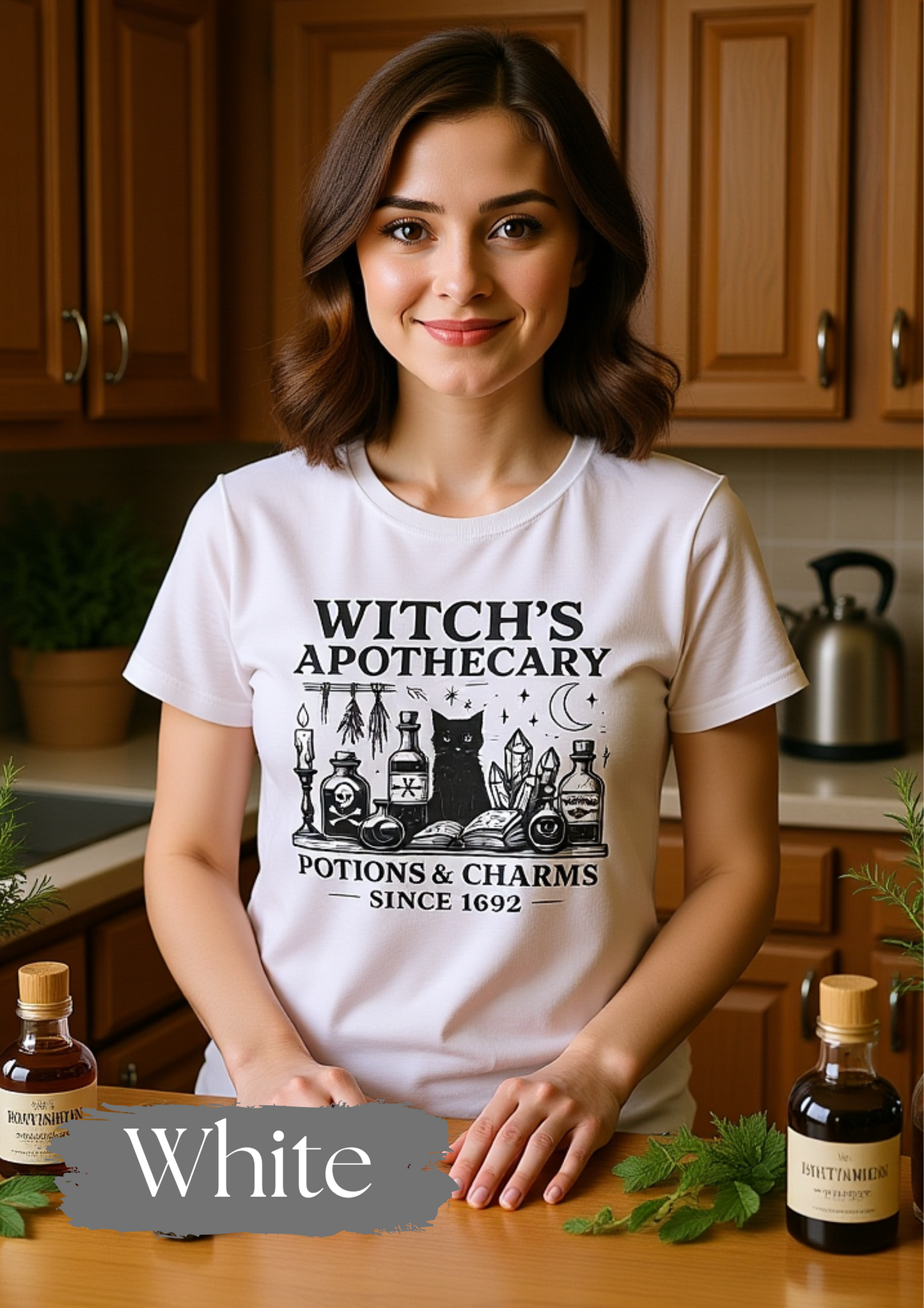 Witch's Apothecary Shirt 1692, Salem Apothecary Tee,this Salem shirt is perfect for those who embrace all things witchy and magical.