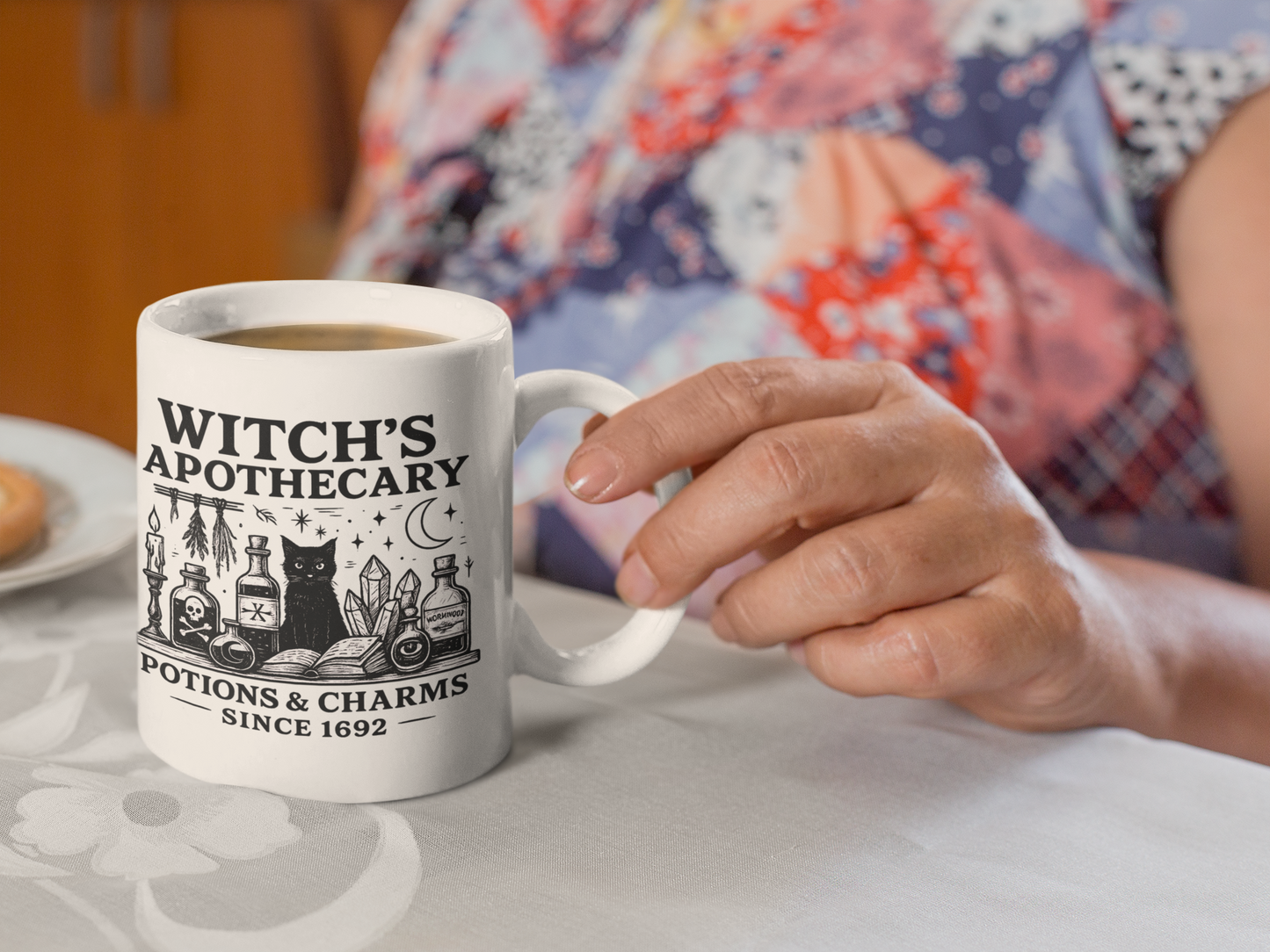 Witch's Apothecary Established 1692 Mug, a spellbinding addition to any witchy kitchen.