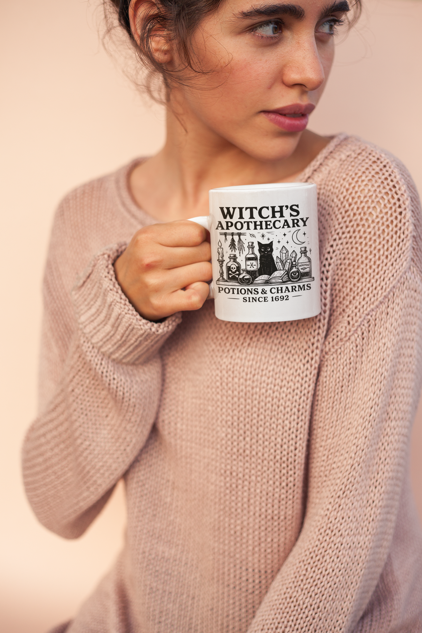Witch's Apothecary Established 1692 Mug, a spellbinding addition to any witchy kitchen.