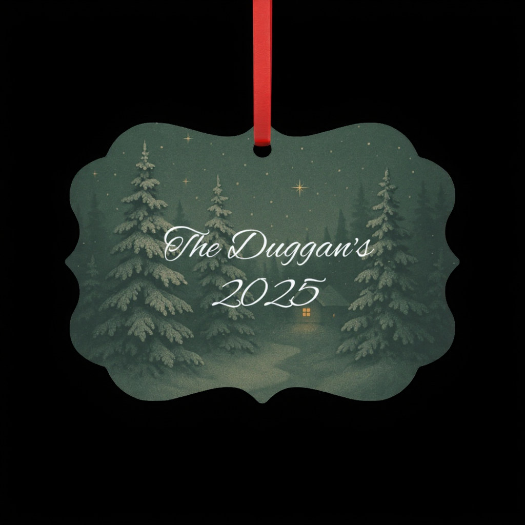 Personalised Metal Family Christmas Ornament, Each custom name ornament is thoughtfully crafted to capture the essence of your unique xmas gift for Christmas 2025.