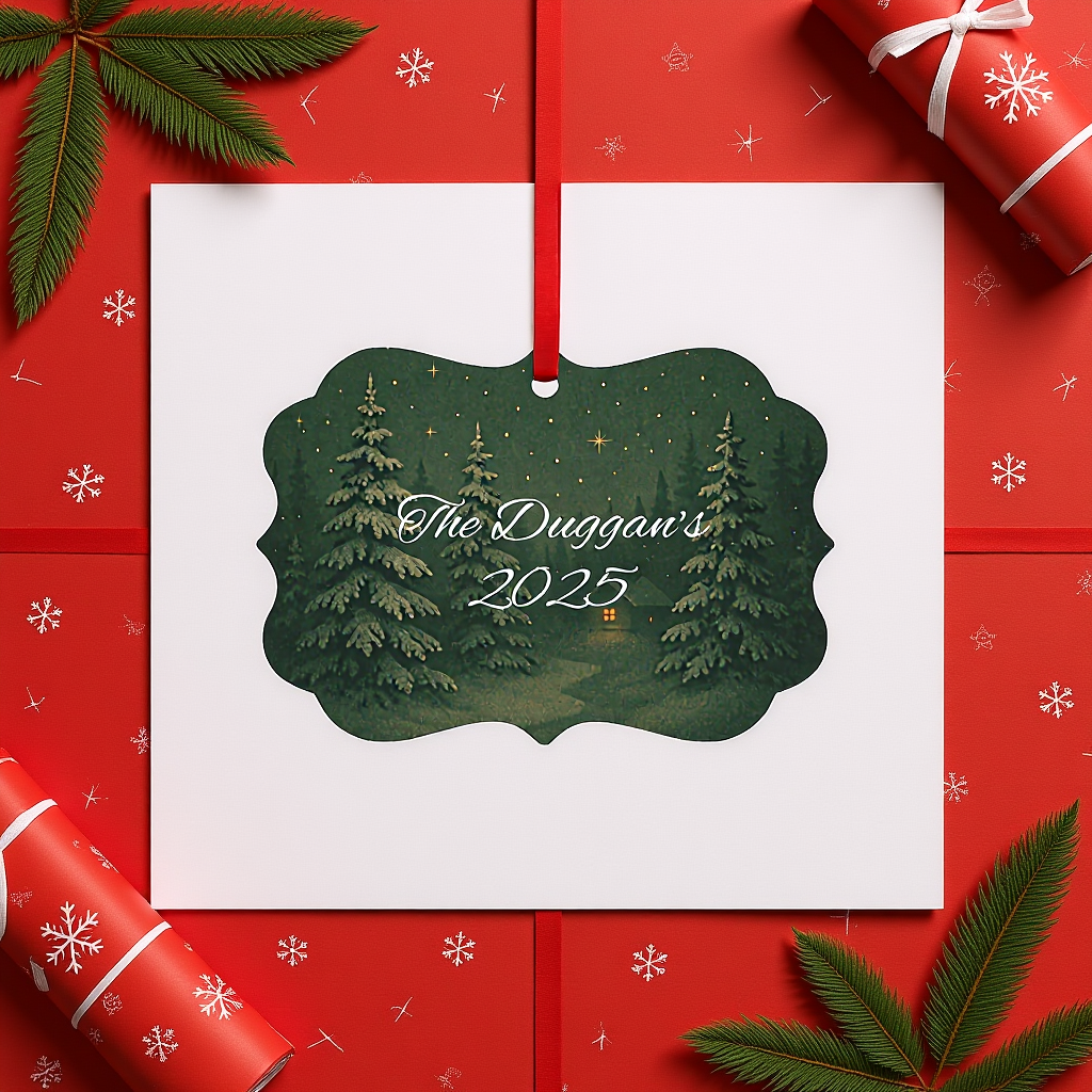 Personalised Metal Family Christmas Ornament, Each custom name ornament is thoughtfully crafted to capture the essence of your unique xmas gift for Christmas 2025.