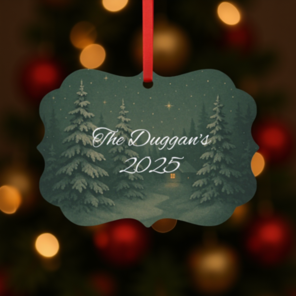 Personalised Metal Family Christmas Ornament, Each custom name ornament is thoughtfully crafted to capture the essence of your unique xmas gift for Christmas 2025.