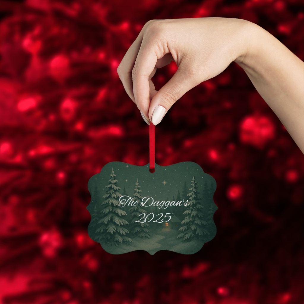 Personalised Metal Family Christmas Ornament, Each custom name ornament is thoughtfully crafted to capture the essence of your unique xmas gift for Christmas 2025.