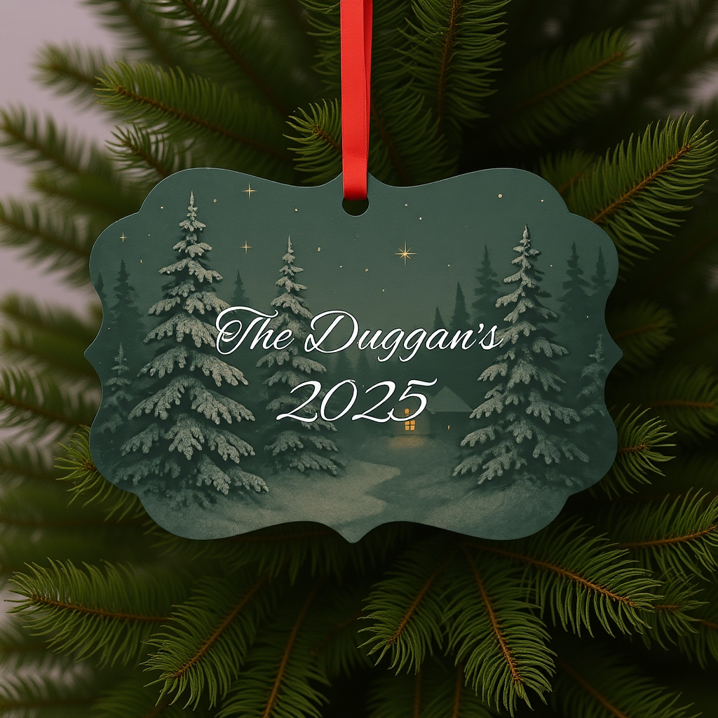 Personalised Metal Family Christmas Ornament, Each custom name ornament is thoughtfully crafted to capture the essence of your unique xmas gift for Christmas 2025.