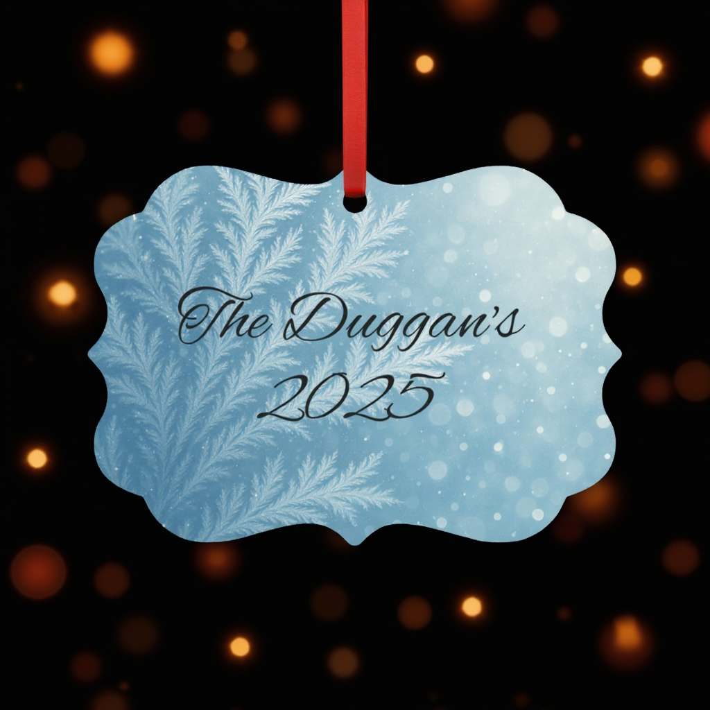 Personalised Metal Family Christmas Tree Decoration, Each custom name ornament is thoughtfully crafted to capture the essence of your unique xmas gift for Christmas 2025.