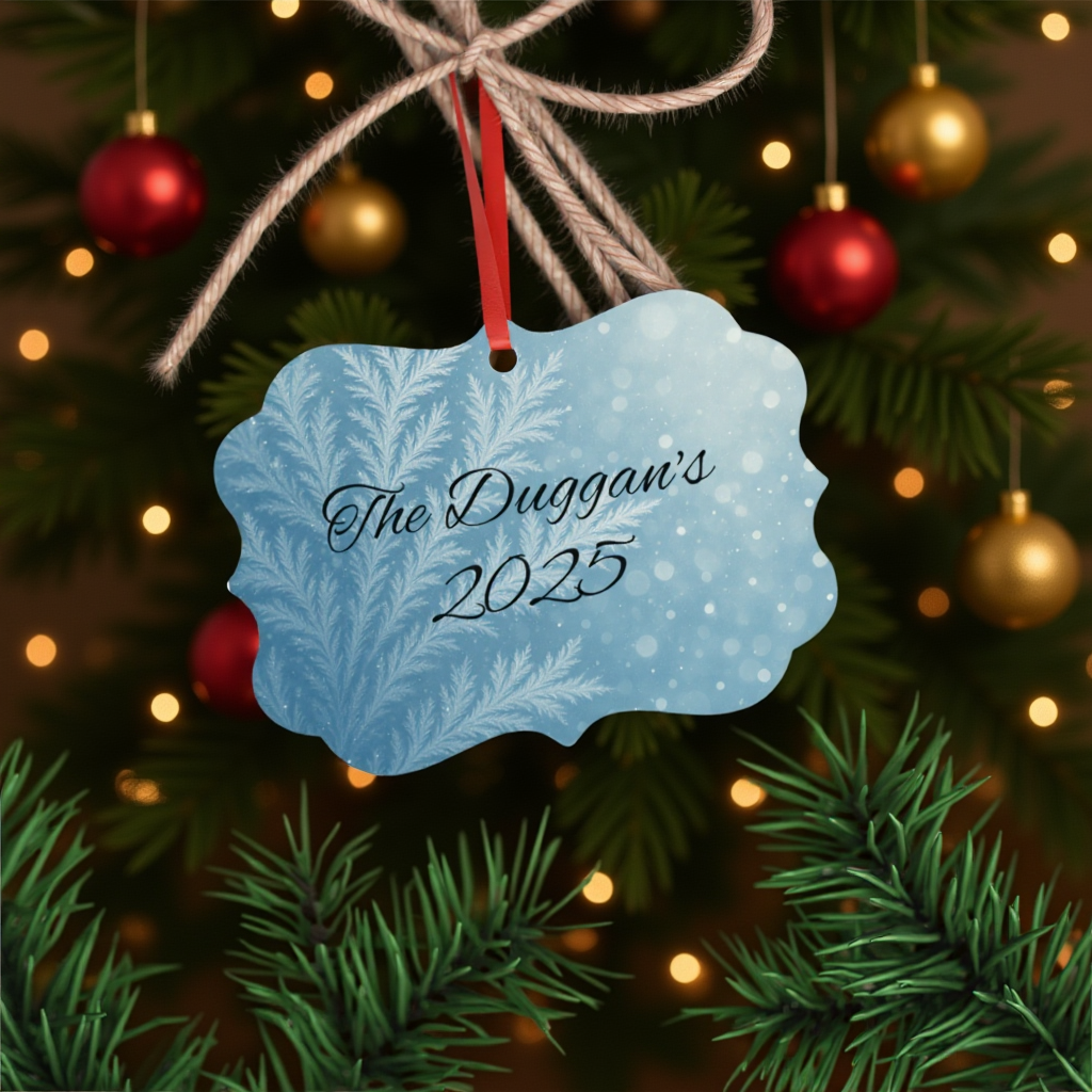 Personalised Metal Family Christmas Tree Decoration, Each custom name ornament is thoughtfully crafted to capture the essence of your unique xmas gift for Christmas 2025.