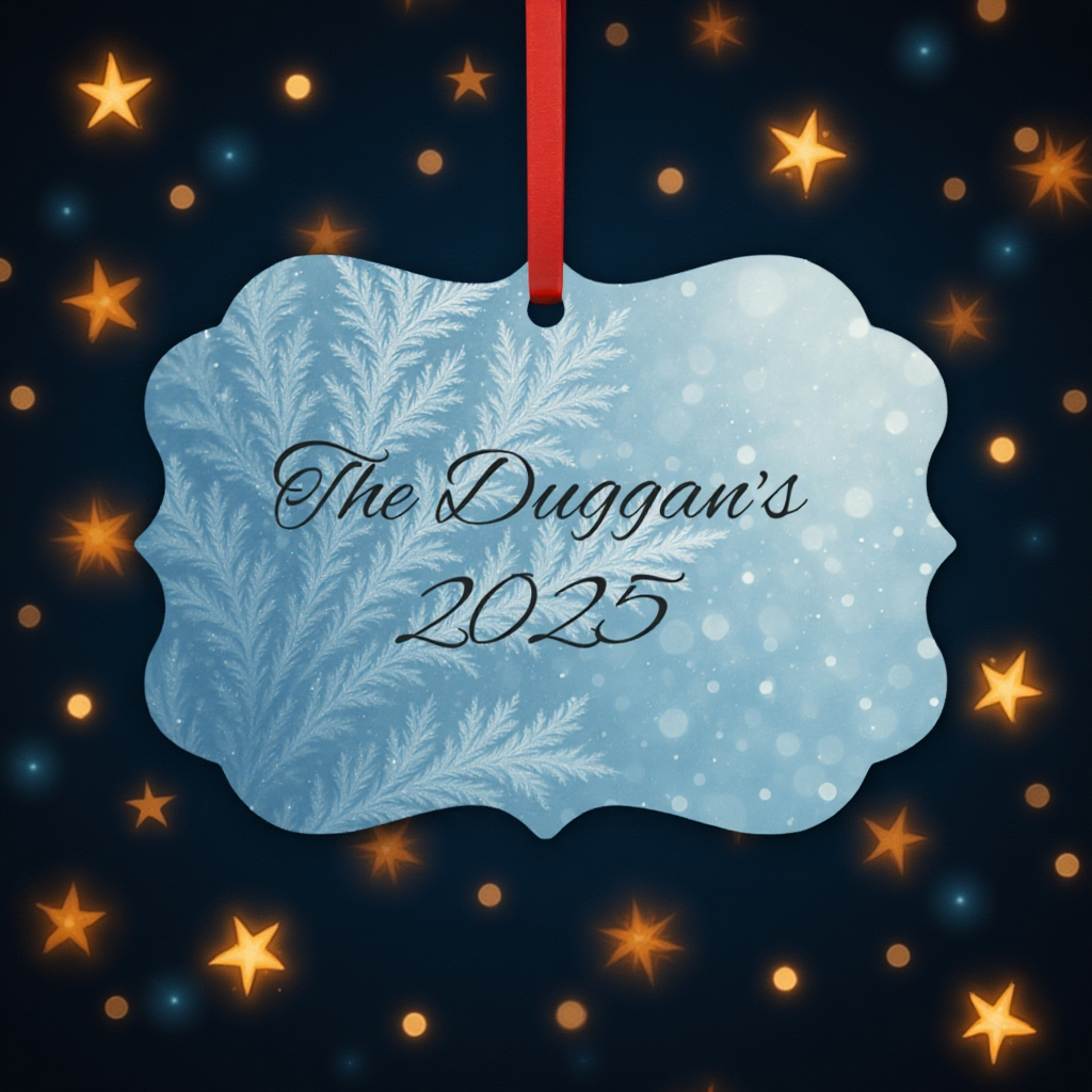 Personalised Metal Family Christmas Tree Decoration, Each custom name ornament is thoughtfully crafted to capture the essence of your unique xmas gift for Christmas 2025.
