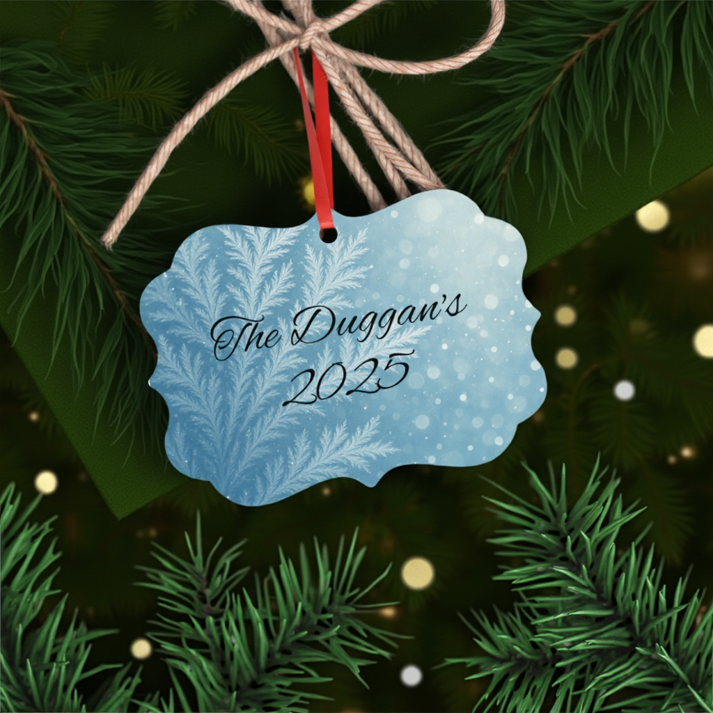 Personalised Metal Family Christmas Tree Decoration, Each custom name ornament is thoughtfully crafted to capture the essence of your unique xmas gift for Christmas 2025.