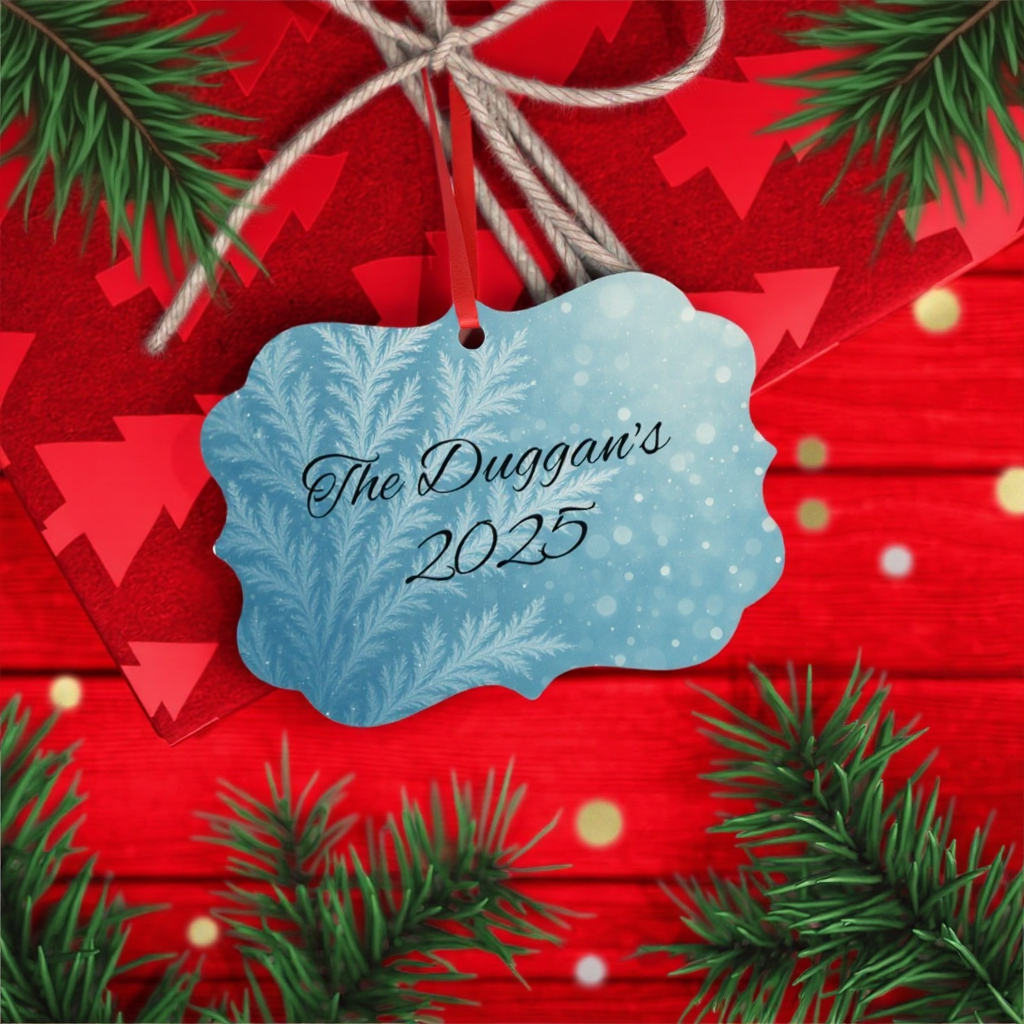 Personalised Metal Family Christmas Tree Decoration, Each custom name ornament is thoughtfully crafted to capture the essence of your unique xmas gift for Christmas 2025.