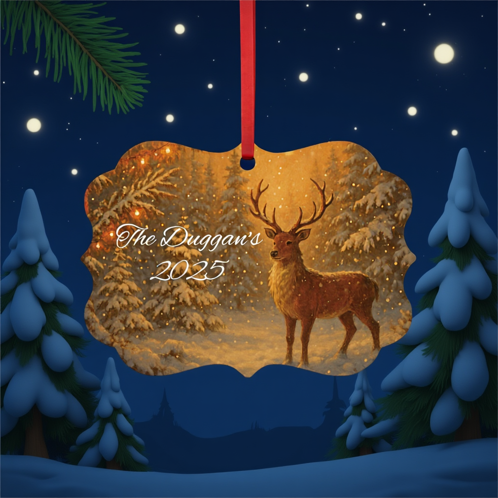 Personalised Metal Family Christmas Tree Decoration, a perfect fusion of elegance and sentiment for Christmas 2025.