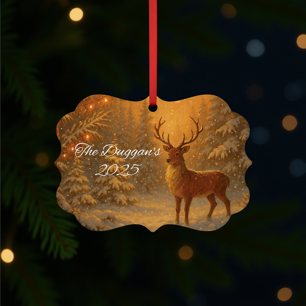 Personalised Metal Family Christmas Tree Decoration, a perfect fusion of elegance and sentiment for Christmas 2025.