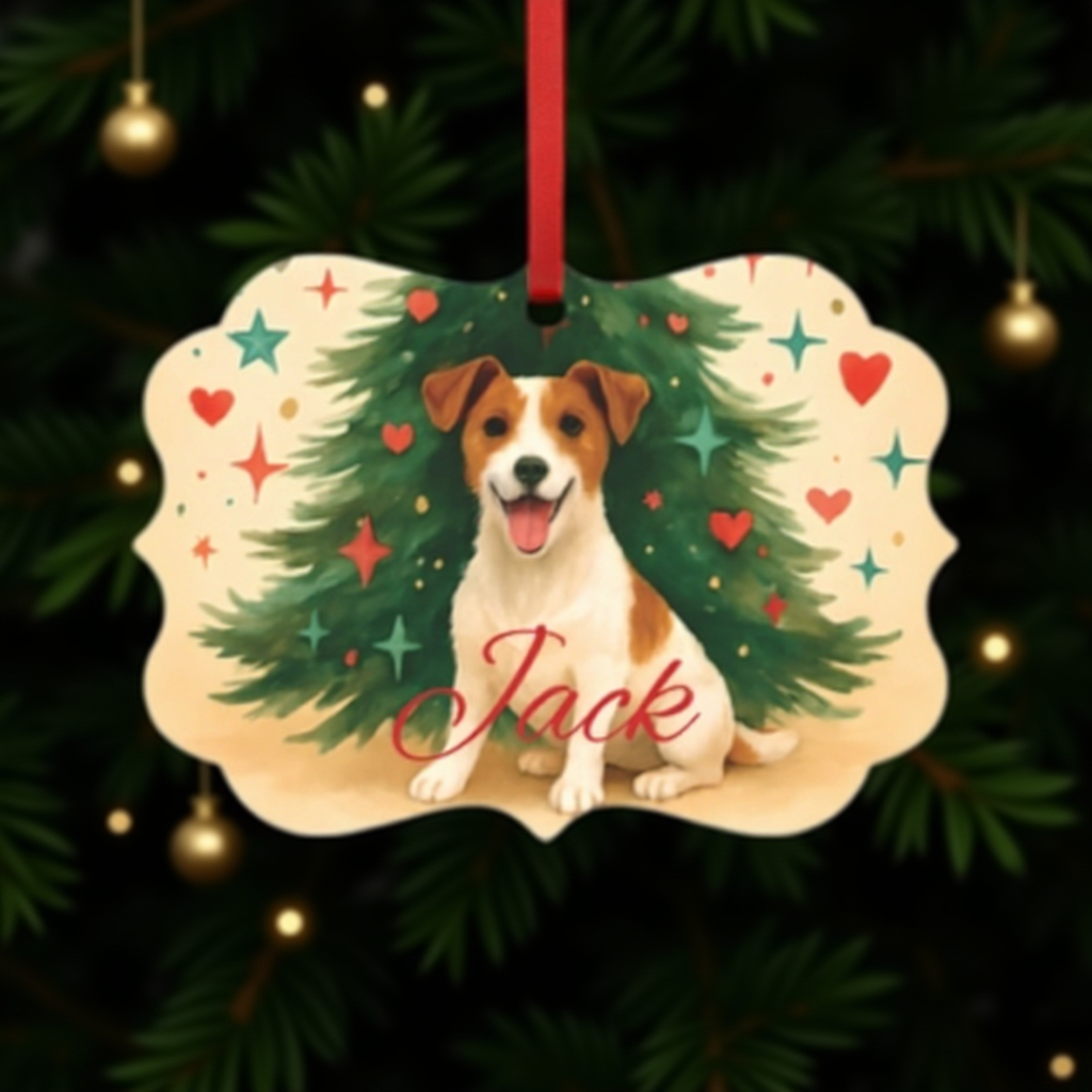 Personalized Jack Russell Terrier Ornament, Perfect for those who cherish their jack russell terrier.