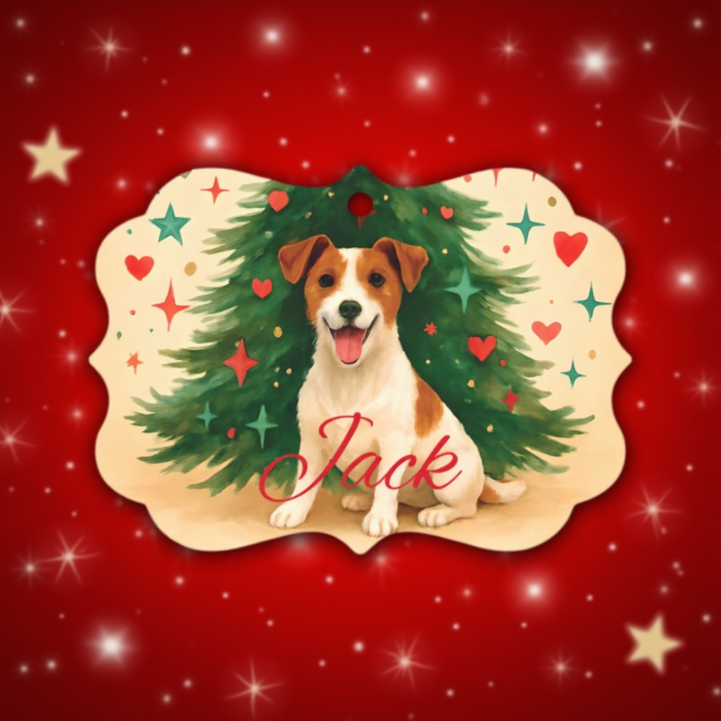Personalized Jack Russell Terrier Ornament, Perfect for those who cherish their jack russell terrier.