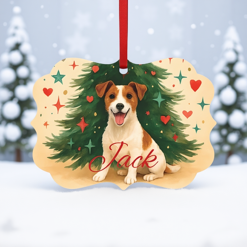 Personalized Jack Russell Terrier Ornament, Perfect for those who cherish their jack russell terrier.