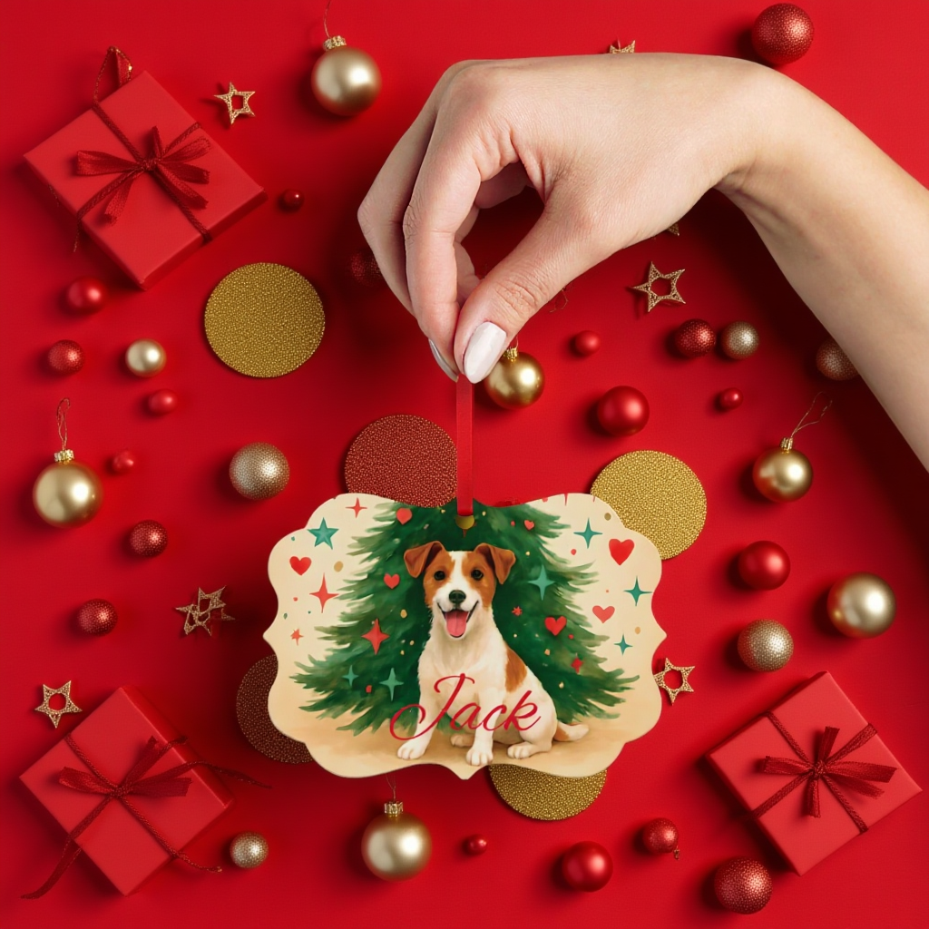 Personalized Jack Russell Terrier Ornament, Perfect for those who cherish their jack russell terrier.