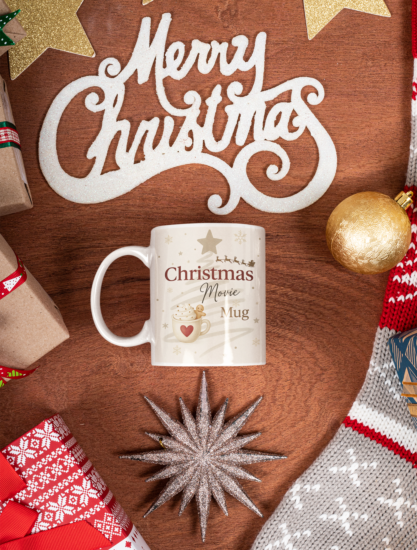 Christmas Movie Mug,Perfect for those cherished movie nights, this movie mug transforms every sip into a heartwarming experience.