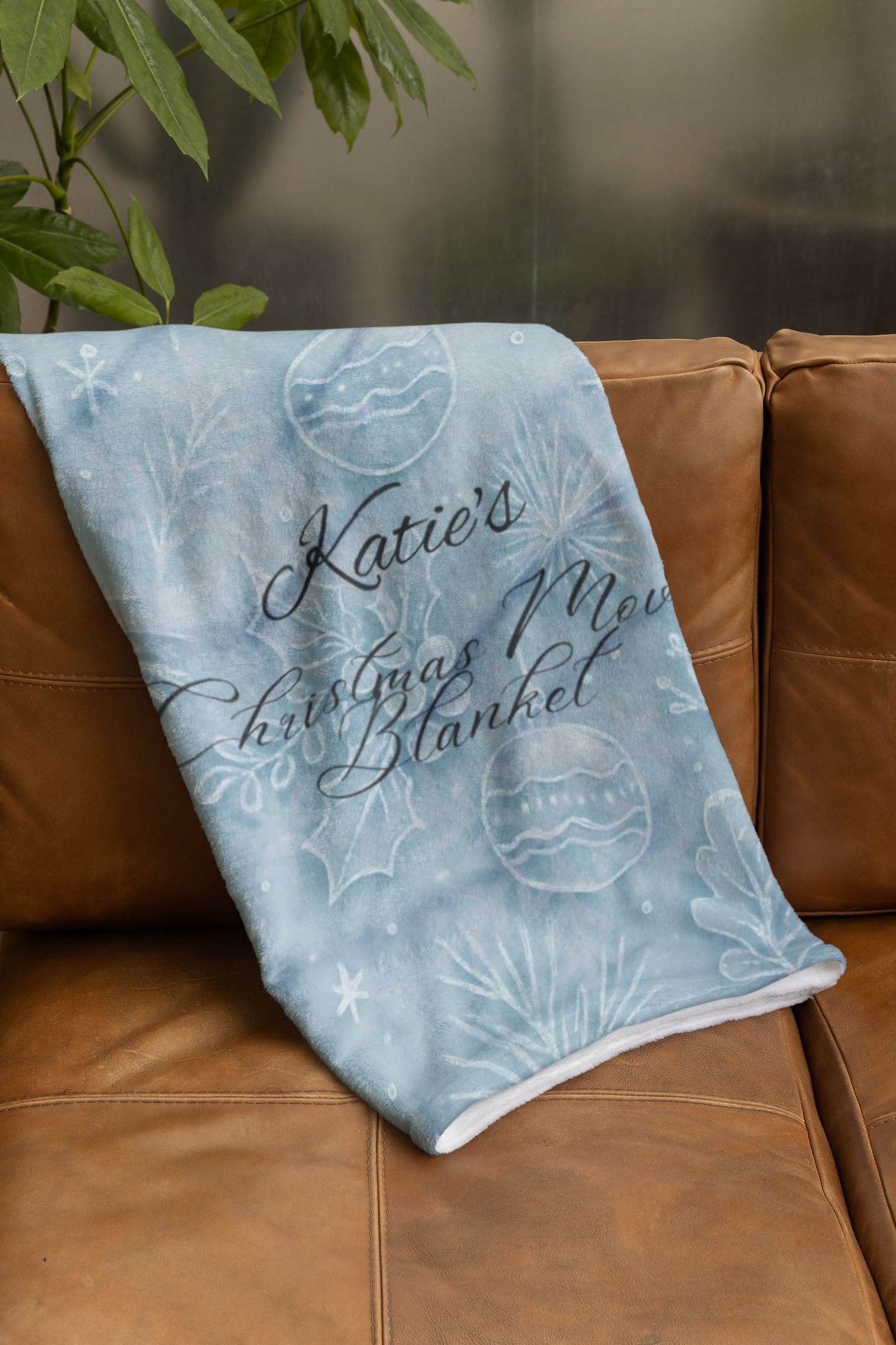 Personalised Christmas Movie Blanket,you can customize it as a custom name blanket, making every snuggle blanket moment uniquely yours.