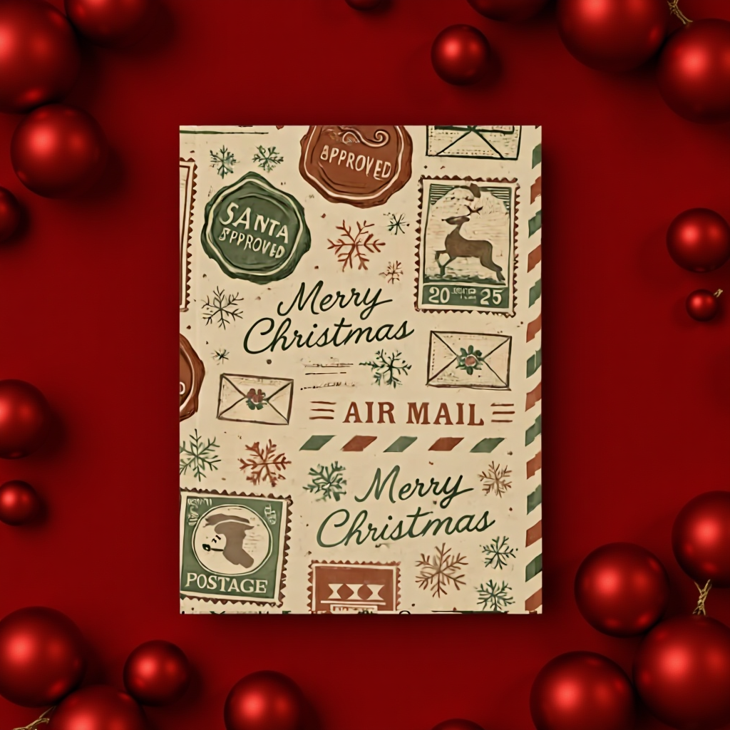 Festive Vintage Santa Kids Stocking Filler,Secret Santa Notebook,Whether it’s tucked into a Christmas Eve box or exchanged at a secret santa work gathering, it adds a sprinkle of festive cheer.