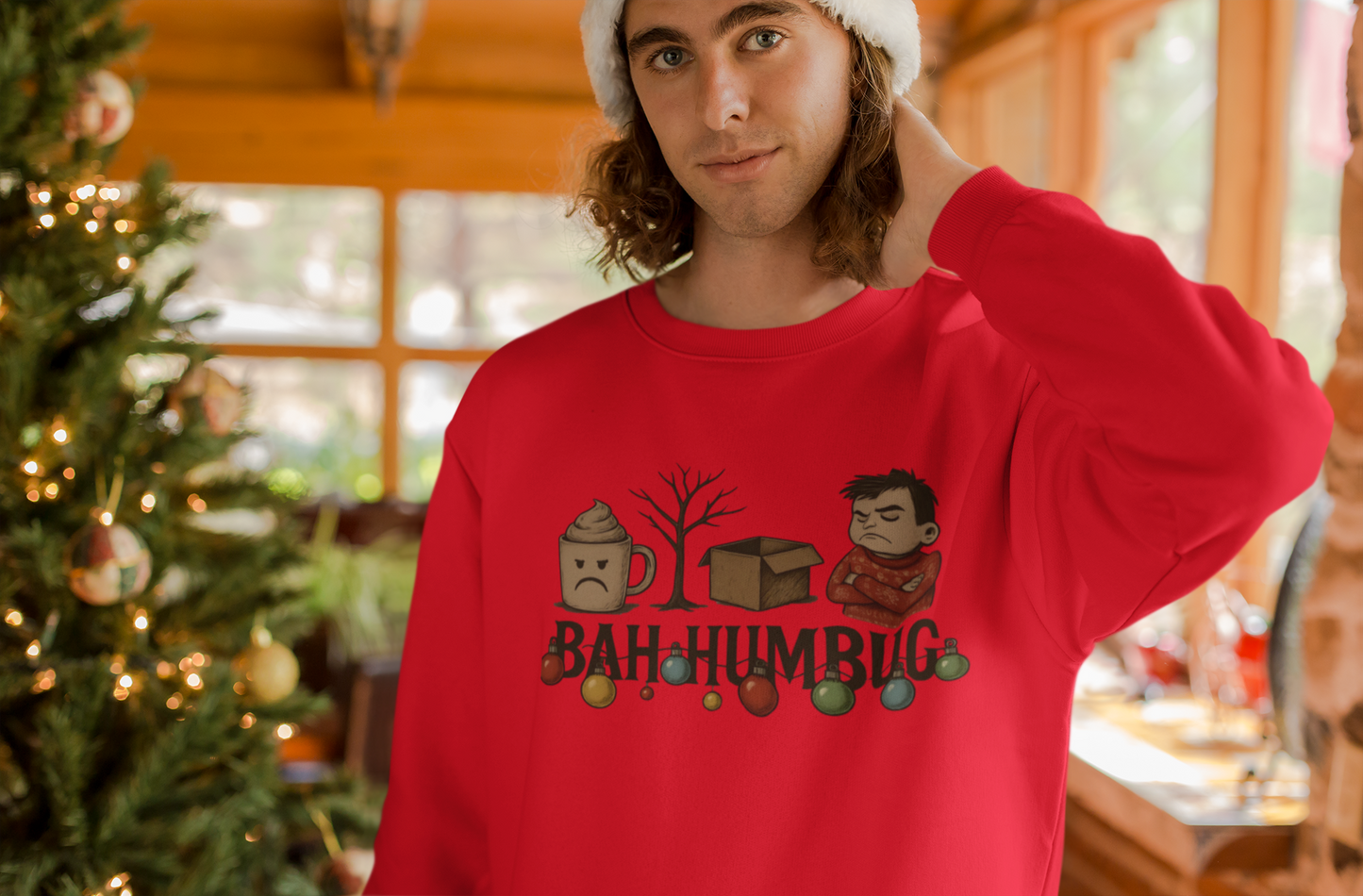 Bah Humbug Sweater, Work Colleague Gift, Secret Santa, Celebrate sweater weather with a sense of humor that brightens up any office gathering.