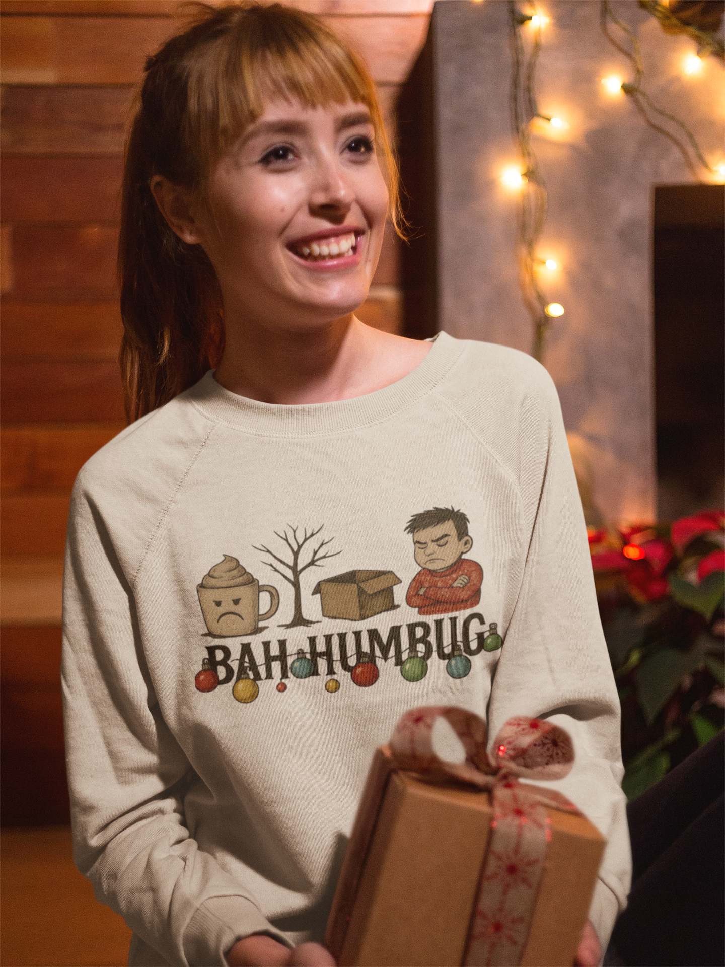 Bah Humbug Sweater, Work Colleague Gift, Secret Santa, Celebrate sweater weather with a sense of humor that brightens up any office gathering.