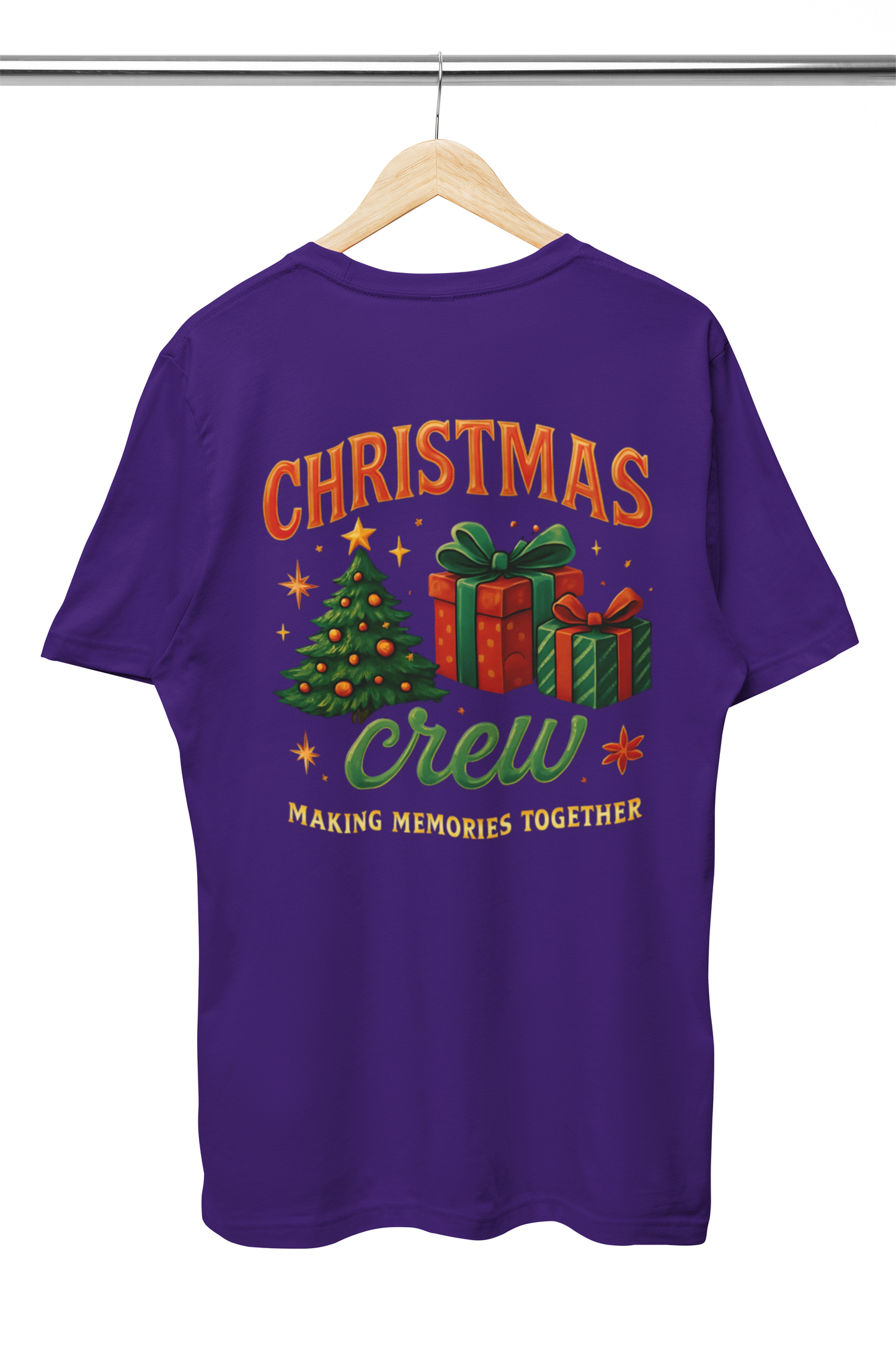 Festive Christmas Crew T-Shirt Bella Canvas, Perfect for the christmas queen in your life, it makes the cutest presents under the tree, or unites loved ones with matching xmas shirts.