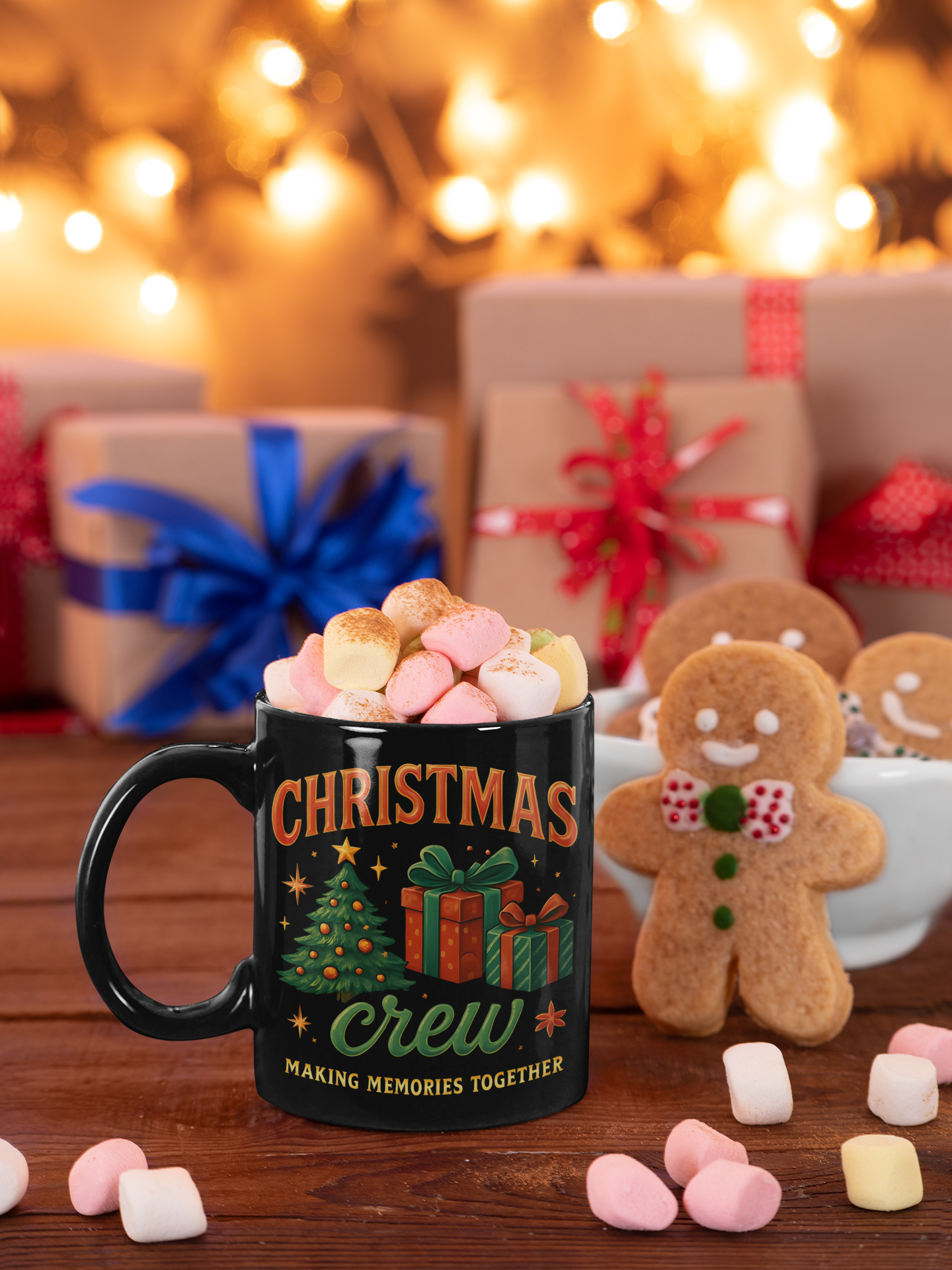 Christmas Crew Coffee Mug, This festive coffee mug embodies the joy of the season, perfectly blending tradition and warmth into every drink.